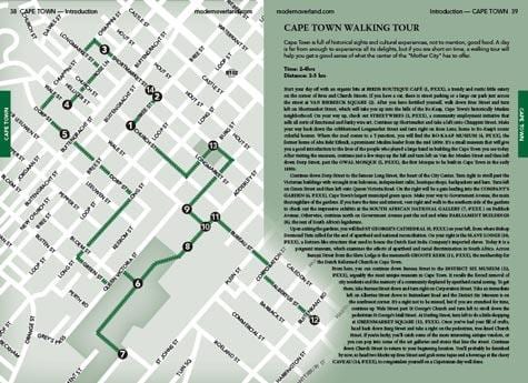 Cape Town turne në këmbë hartë