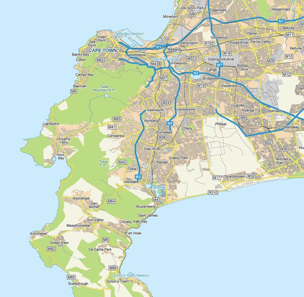 harta e diep lumit Cape Town