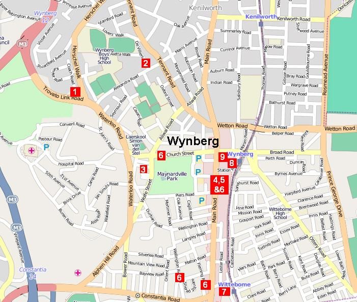 harta e wynberg Cape Town