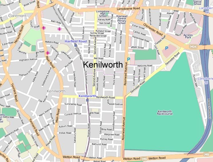 harta e kenilworth Cape Town