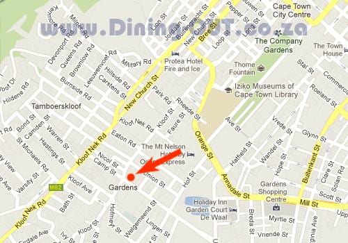harta e kopshte qendrën tregtare në Cape Town