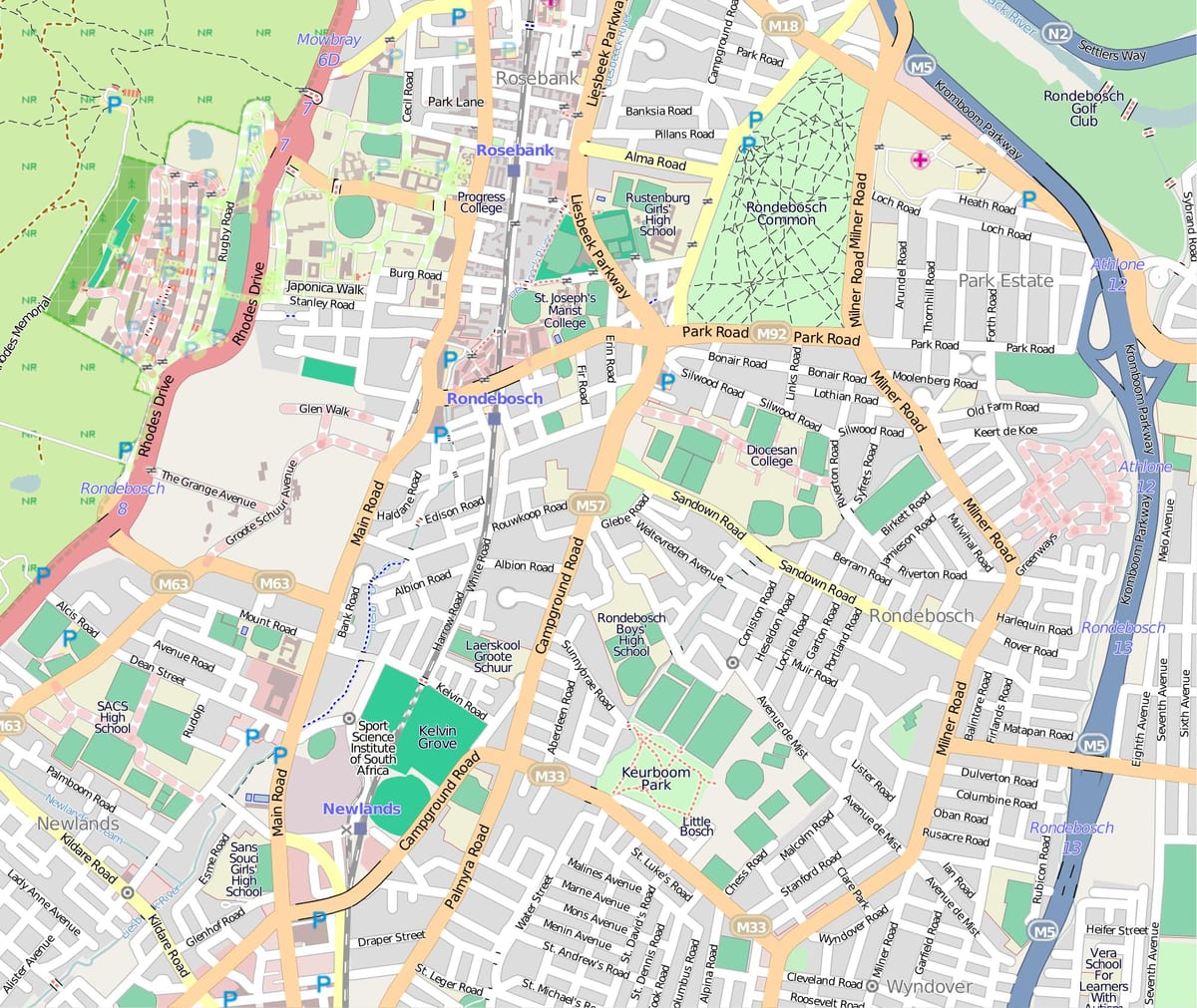 harta e rondebosch Cape Town
