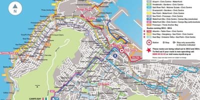 Harta e artë arrow autobus itinerari