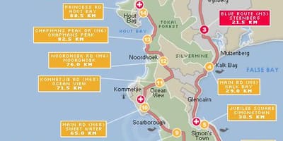 Harta e cape argus rrugë