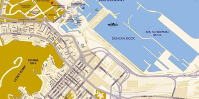 Harta e Cape Town cruise terminal