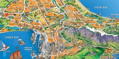 Harta e Cape Town port