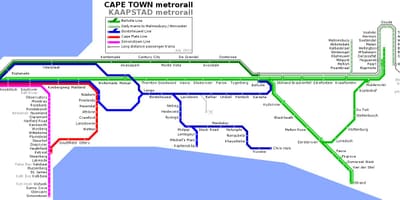 Cape Town metro hartë
