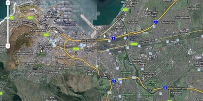 Harta e Cape Town satelitore