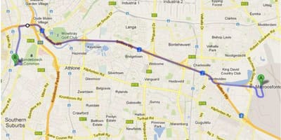 Harta e crawford Cape Town