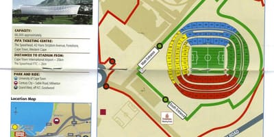 Harta e green point stadium parking