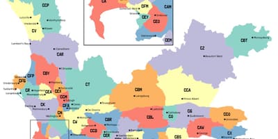 Harta e western cape për kullotë