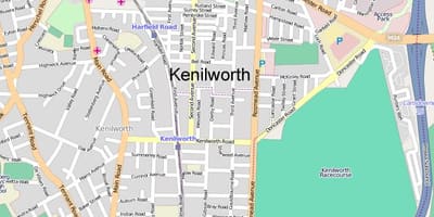 Harta e kenilworth Cape Town