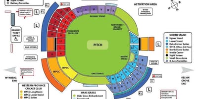 Newlands cricket stadiumin hartë