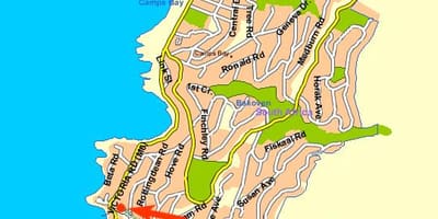 Harta e oqeanit të parë Cape Town