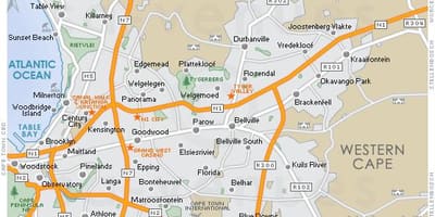 Harta e plattekloof Cape Town