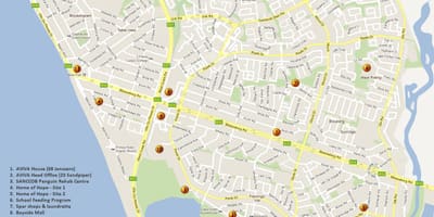Harta e tabela të parë Cape Town