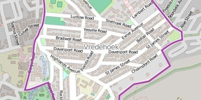 Harta e vredehoek Cape Town